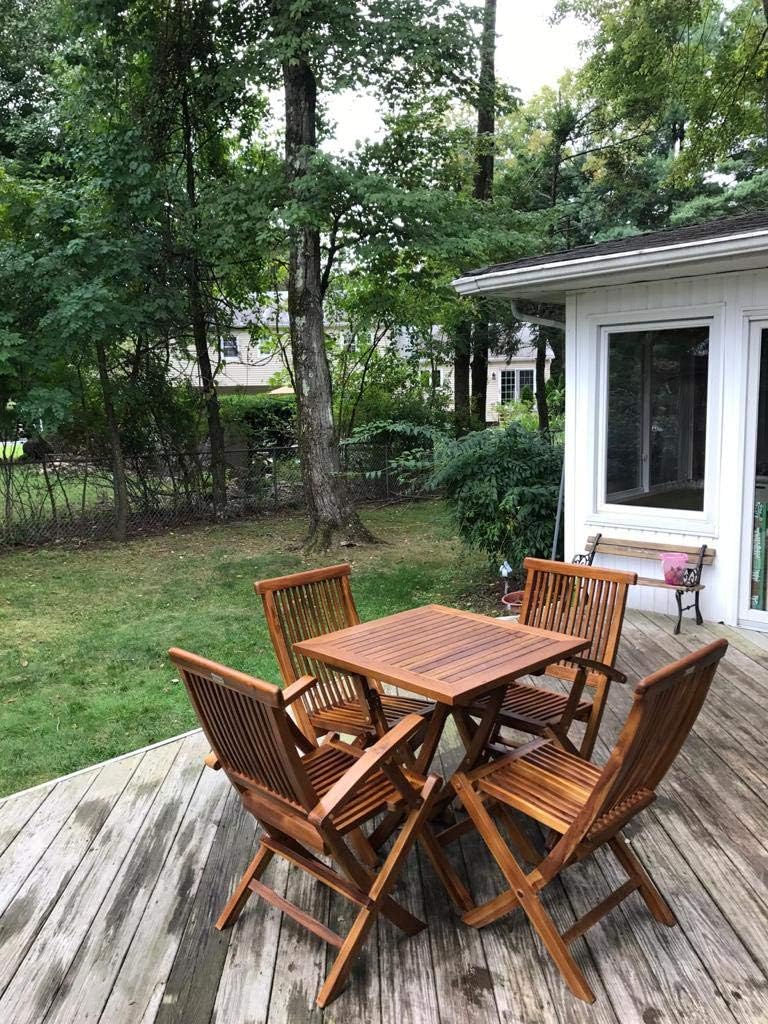The DAG, Teak Folding Table (Fully Assembled)