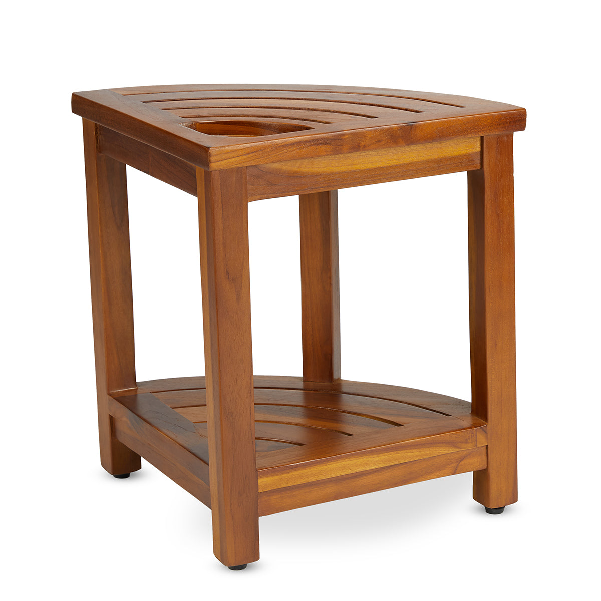 The LOKI, Teak Corner Bench With Basket