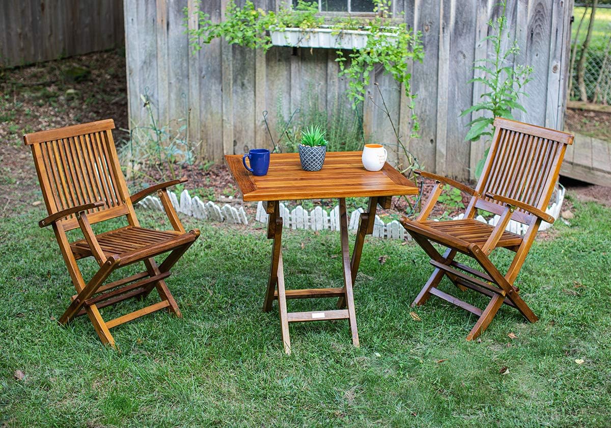 The DAG, Teak Folding Table (Fully Assembled) – TeakCraft
