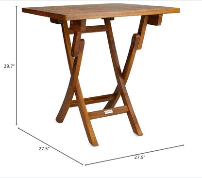 The DAG, Teak Folding Table (Fully Assembled)