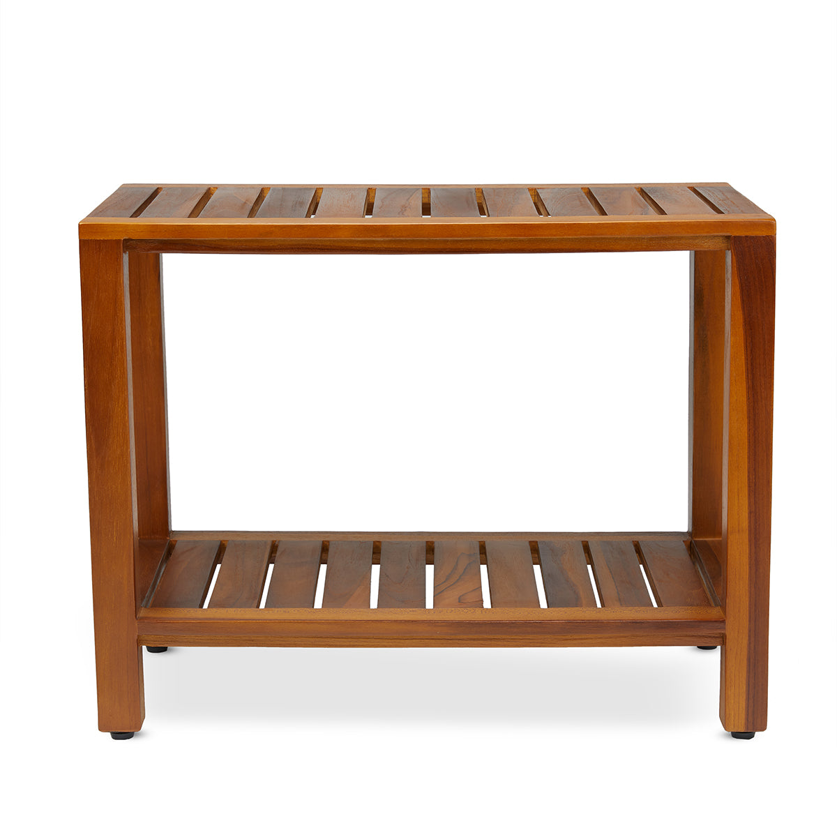 Teak Shower Bench 24 Inch For Bathroom, Spa - Fully Assembled, The Eske