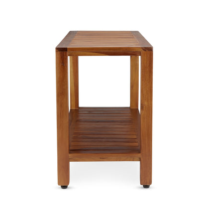 The FREYA, Teak Shower Bench, Shower Stool, 30 Inch