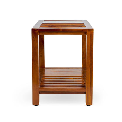The THEIA, Teak Shower Bench, Shower Stool, 21 Inch