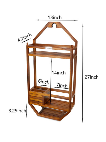 The THOREN, Teak Shower Caddy