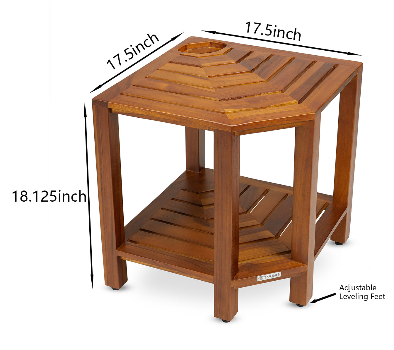 The RA, Teak Corner Shower Bench