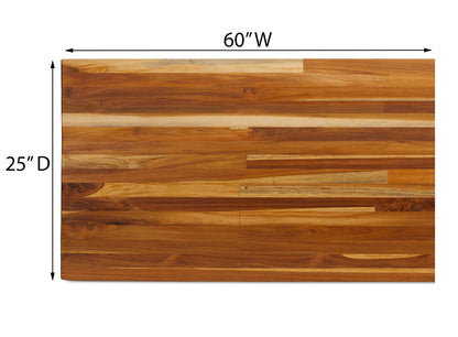 The MODI, Teak Counter Top 1.5inch Thickness