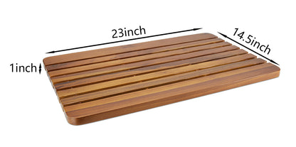 Teak Shower Mat 24", The Troy
