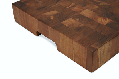 The DEN, End Grain Teak Butcher Block, Extra-THICK (18 x 12 x 2.25)