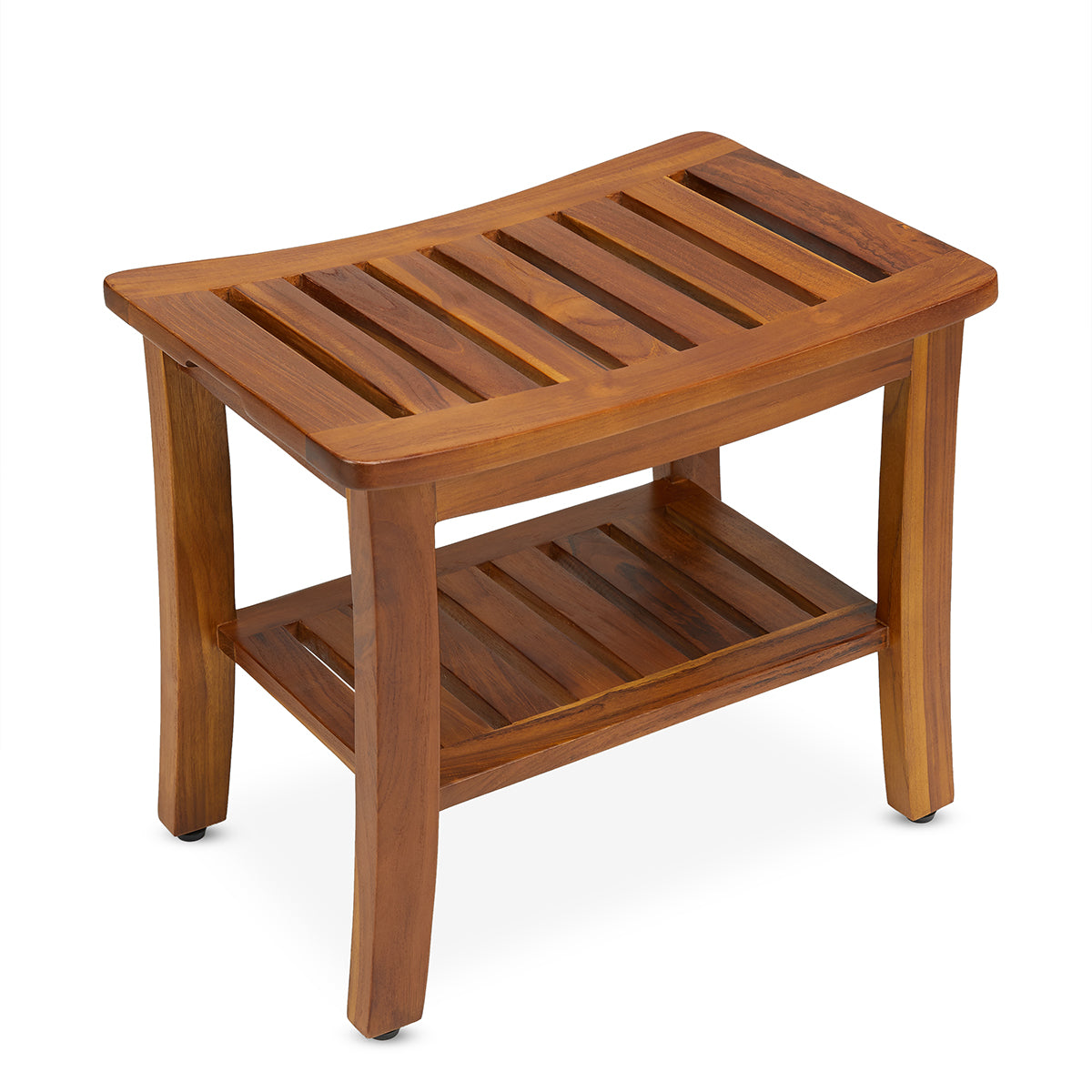 Teak Shower Bench 24 Inch For Bathroom, Spa - Fully Assembled, The Esk ...