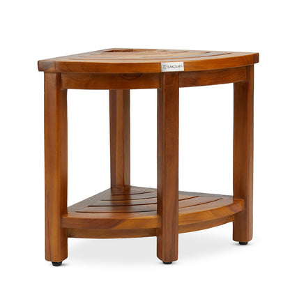 The LOKI, Teak Corner Bench With Basket